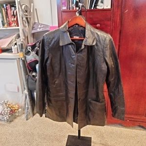 III State Female Leather Jacket